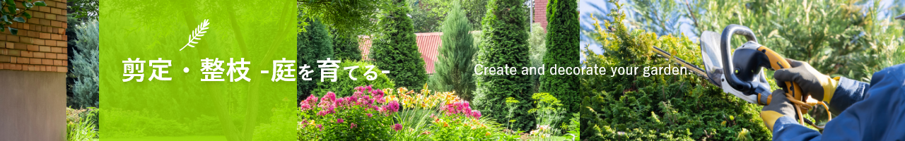  剪定・整枝 庭を育てる
